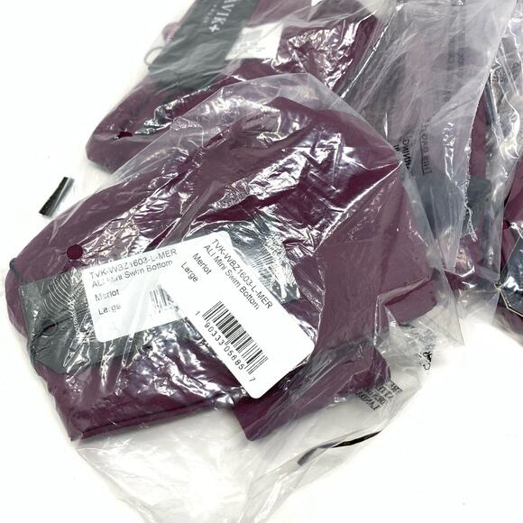 Tavik Ali Mini Swim Bottom Merlot Size Large NEW - Picture 5 of 8